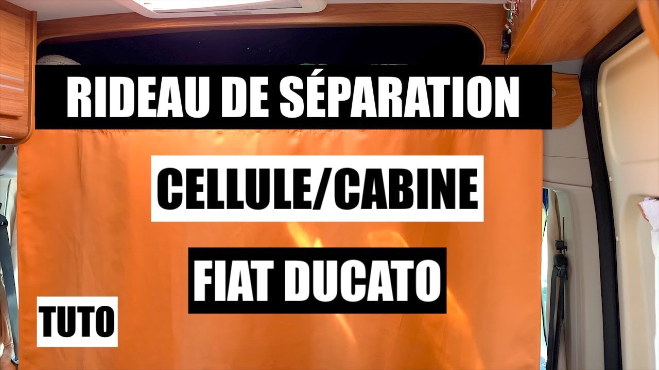 TUTO POSE RIDEAU CABINE/CELLULE FIAT DUCATO   #diy