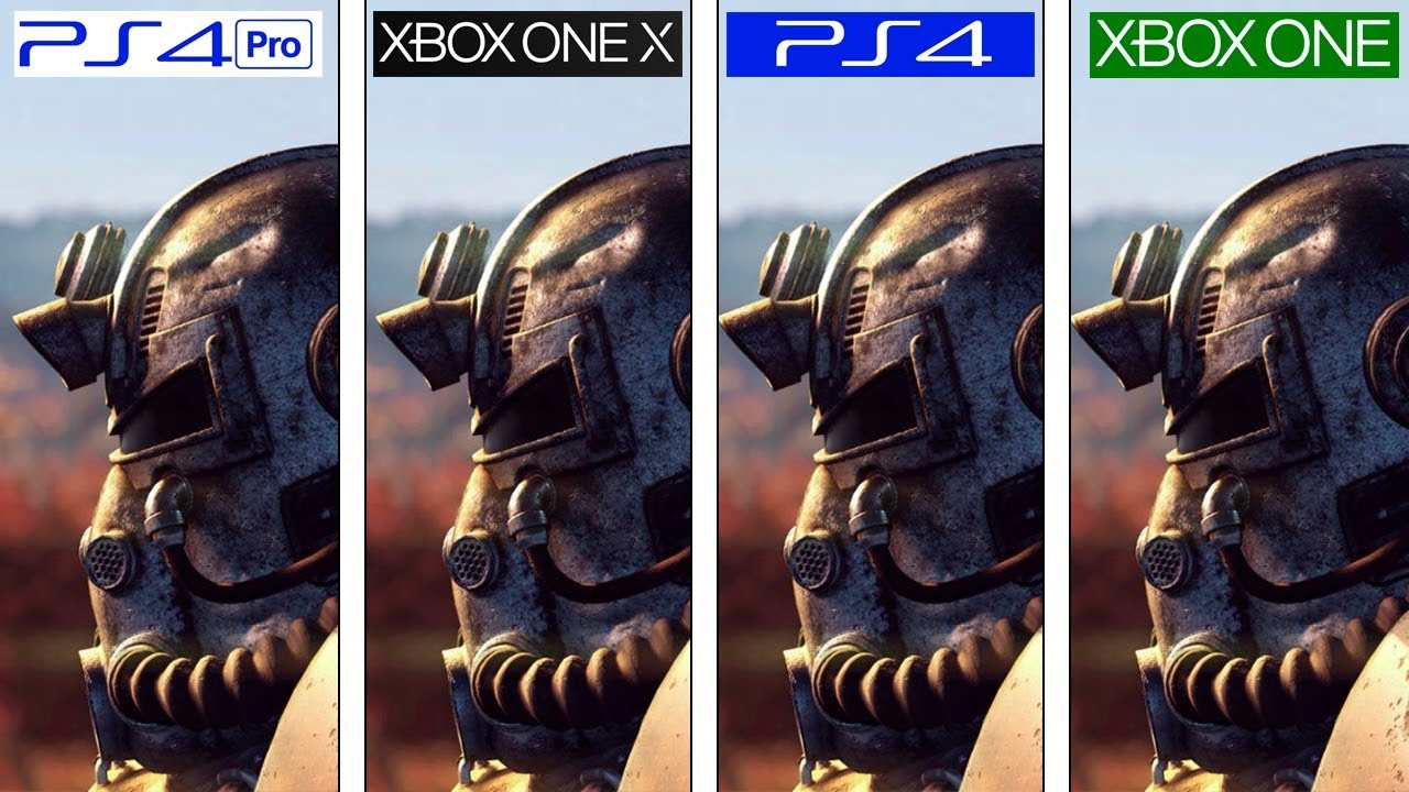 Fallout 76 | PS4 vs PS4 Pro vs ONE vs ONE X | 4K Graphics Comparison | Comparativa