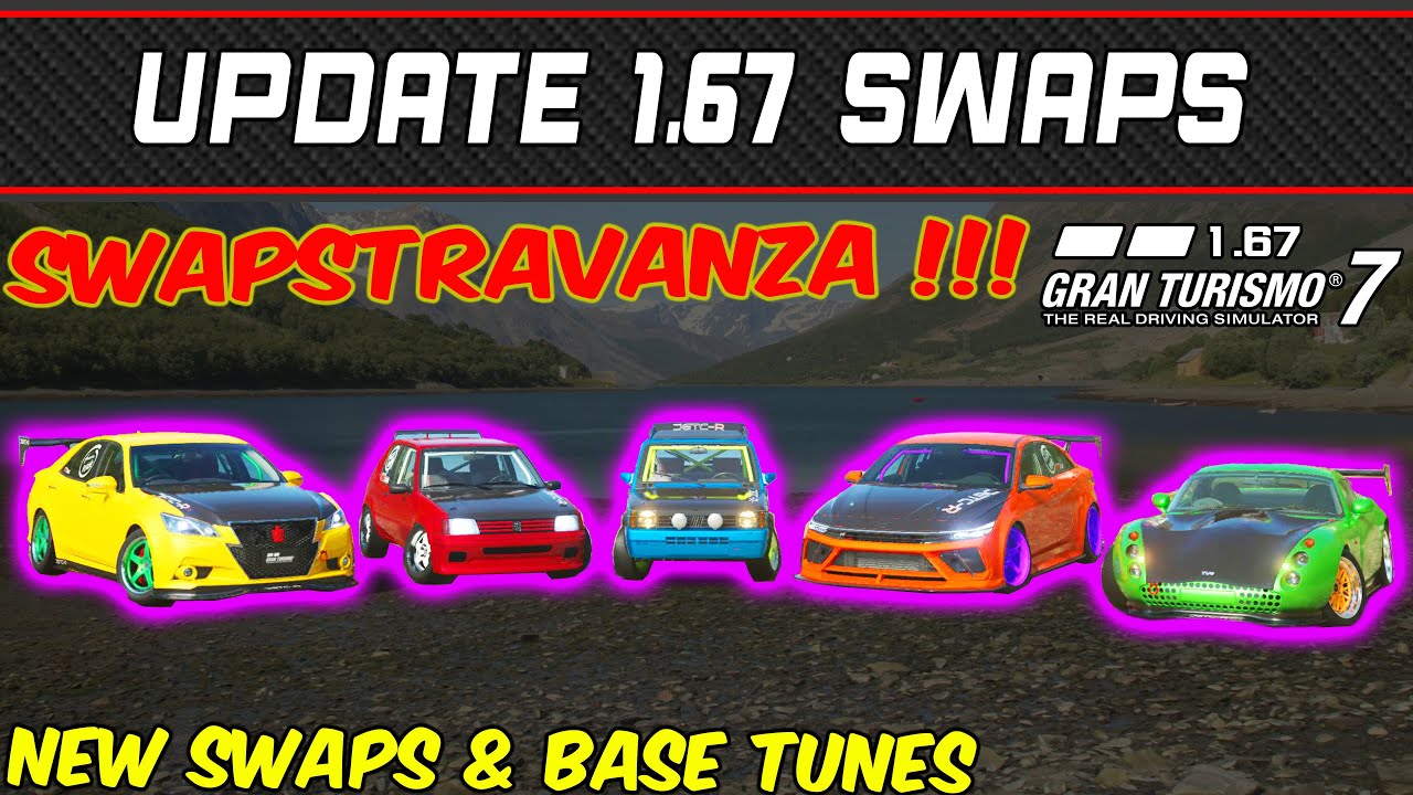 GT7 - Обновление 1.67: Новые варианты замены двигателя (с базовыми настройками) - 1.67