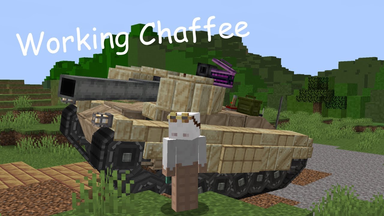 I Built a Working M24 Chaffee Tank in Minecraft with Create Mod!
