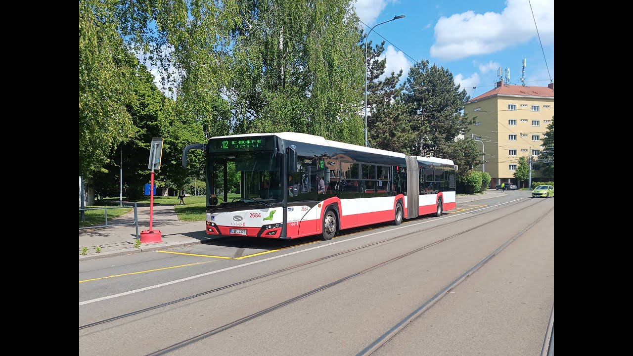 Autobusové linky x12, 36 a 34 aneb 1. den výluky na Kounicově - zrychlené záběry