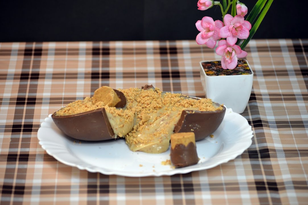 Recheio de Paçoca para Ovo de Páscoa | Fabi Gaspar