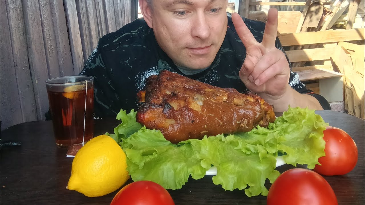 мукбанг/свиная рулька/mukbang/devoured/