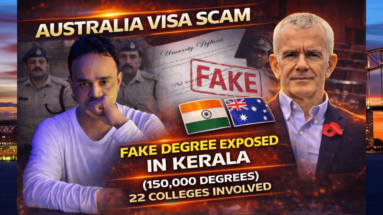 Australia Visa Scam Exposed | Fake Degree Racket in Kerala (150,000 Degrees) | Study Visa Alert