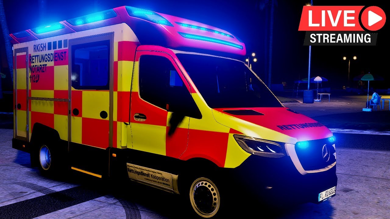 🔴 LIVE🔴Nachtschicht beim Rettungsdienst Flensburg ⚡Flensburg Roleplay Maxmilim