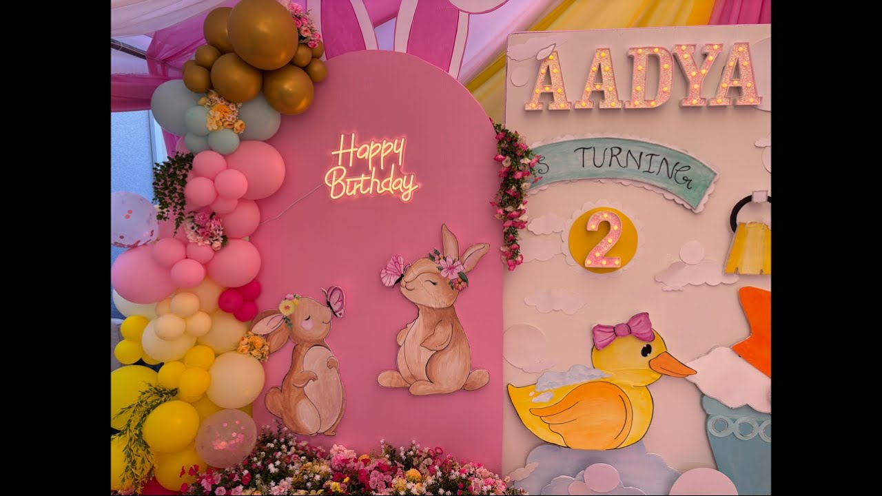 Our loving daughter “Aadya” 2nd Bday bash!