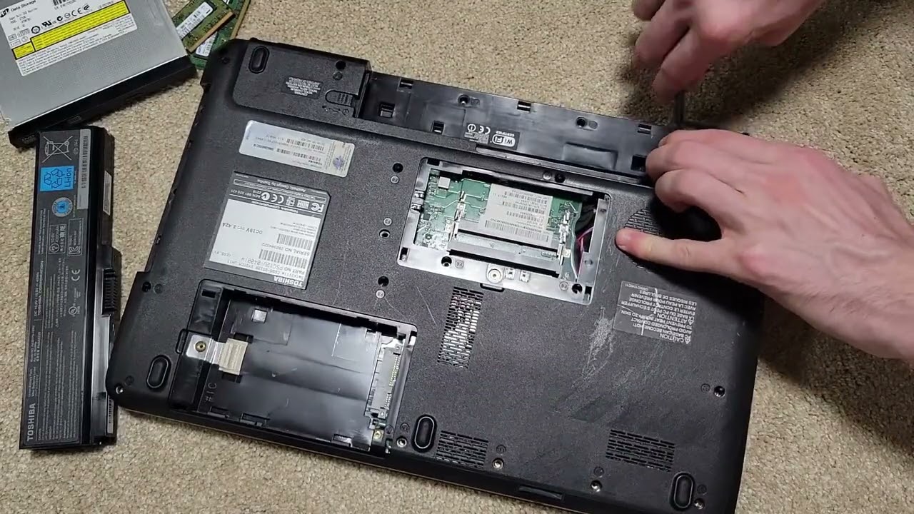 What's Inside? How to Disassemble a Toshiba Satellite C655 Laptop from 2010