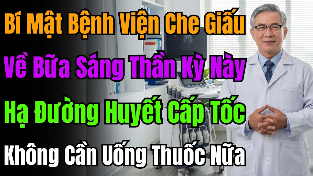 Vứt Hết Thuốc Tiểu Đường Đi! Tiết Lộ Bữa Sáng Bí Mật Giúp Hạ Đường Huyết Mà Bác Sĩ Không Nói.
