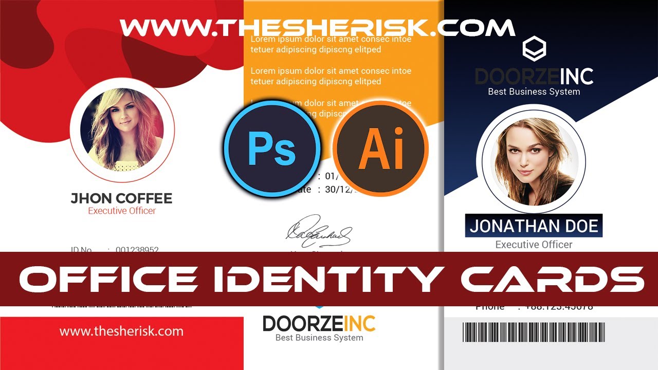 Professional Id Card Templates In PSDFiles Download |English| |Sheri Sk|