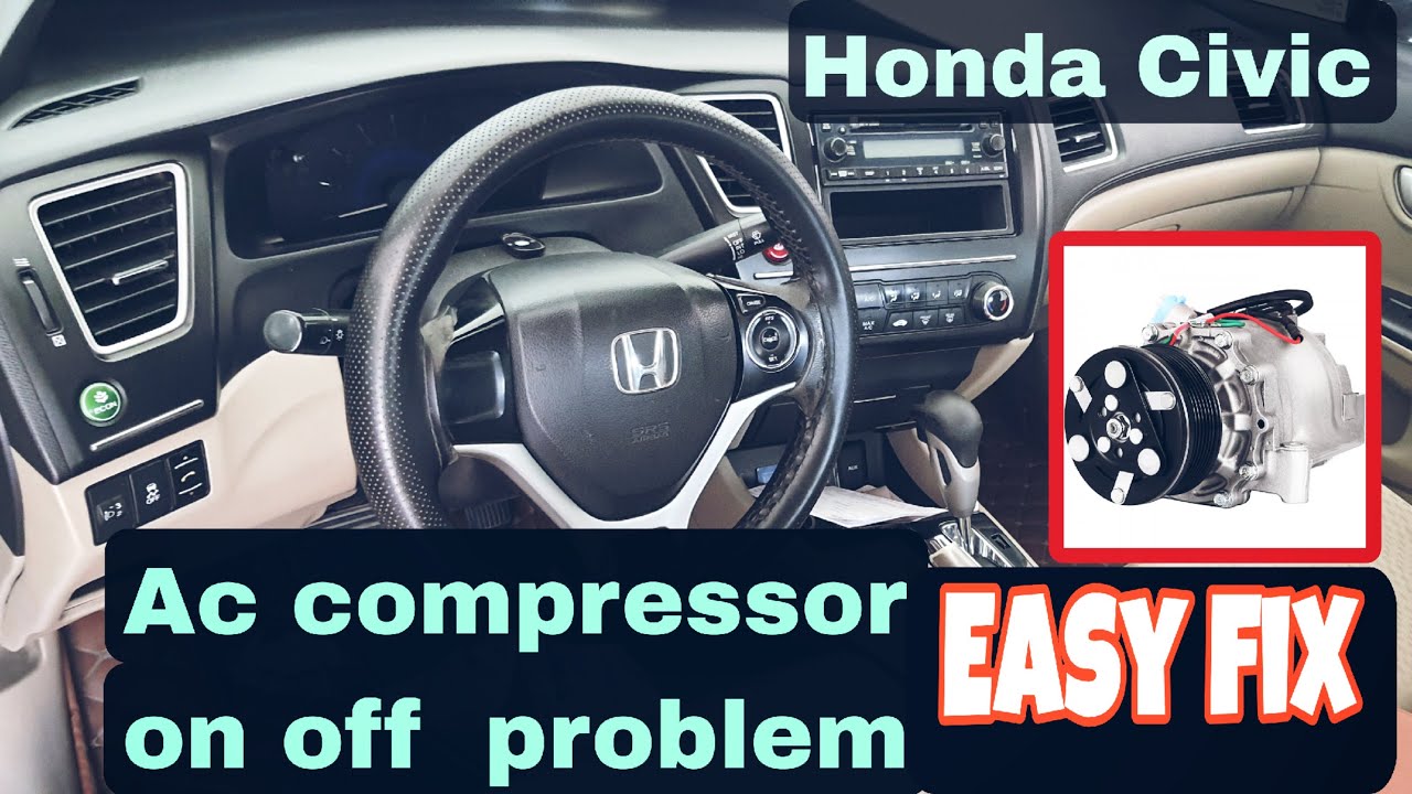 Как устранить неполадку с выключенным компрессором кондиционера Honda Civic 2015,16,17.