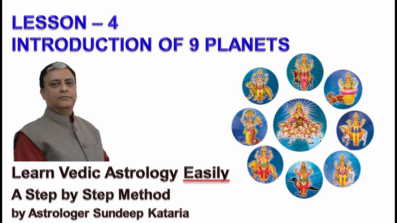 Lesson 4 – Introduction to 9 Planets  Learn Vedic Astrology  Sundeep Kataria