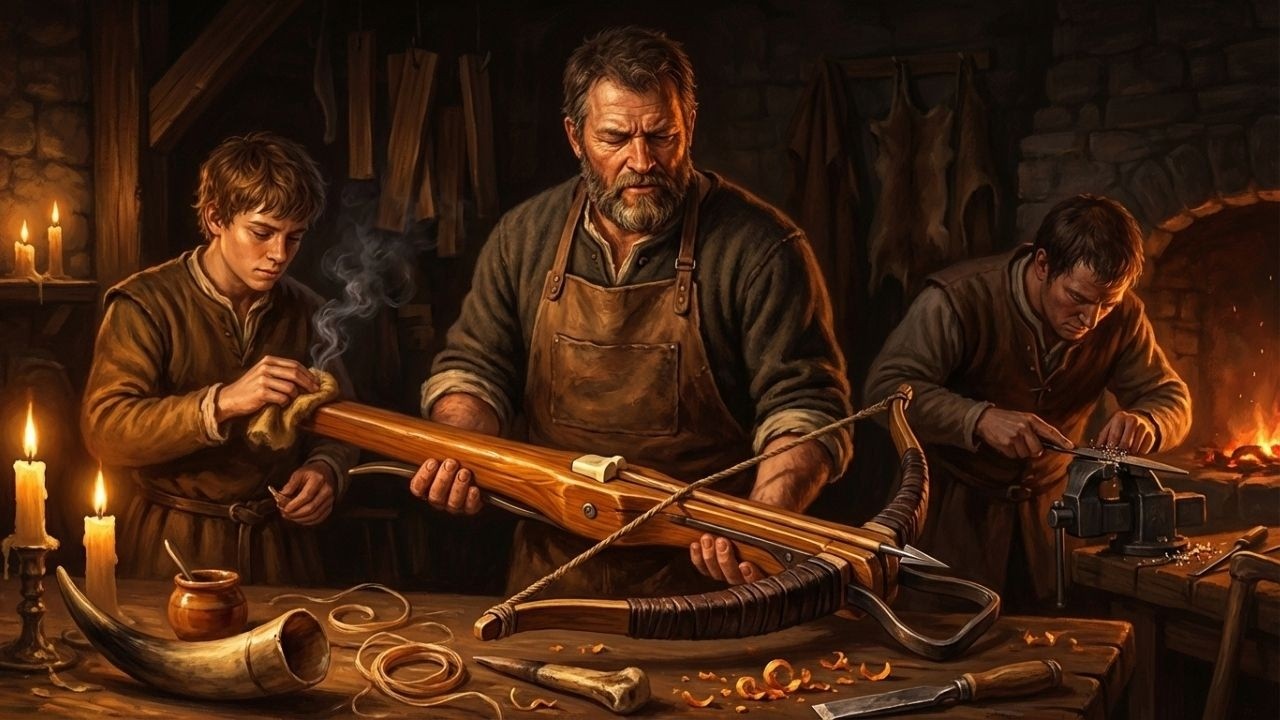 Por Dentro da Fabricação da Besta Medieval: Guerra Já Não Favorecia Habilidosos (Processo Completo)