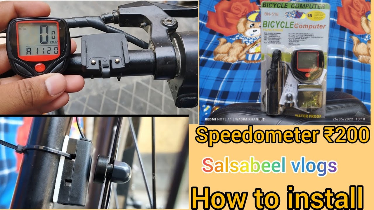 Best accessories for electric cycle || How to install speedometer in cycle 