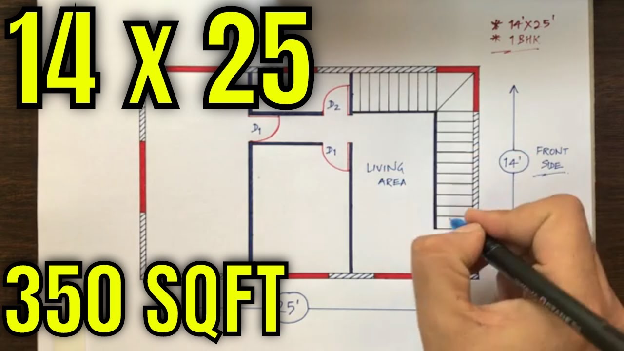 14 x 25 MAKAN KA DESIGN | 14X25 GHAR KA NAKSHA | 14X25 HOUSE PLAN | 14X25 MAKAN KA NAKSHA