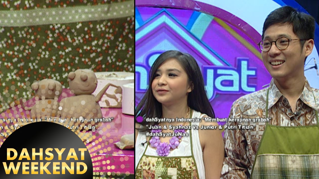 Kemesraan Putri Titian & Junior buat kerajinan gerabah [Dahsyat] [21 Nov 2015]