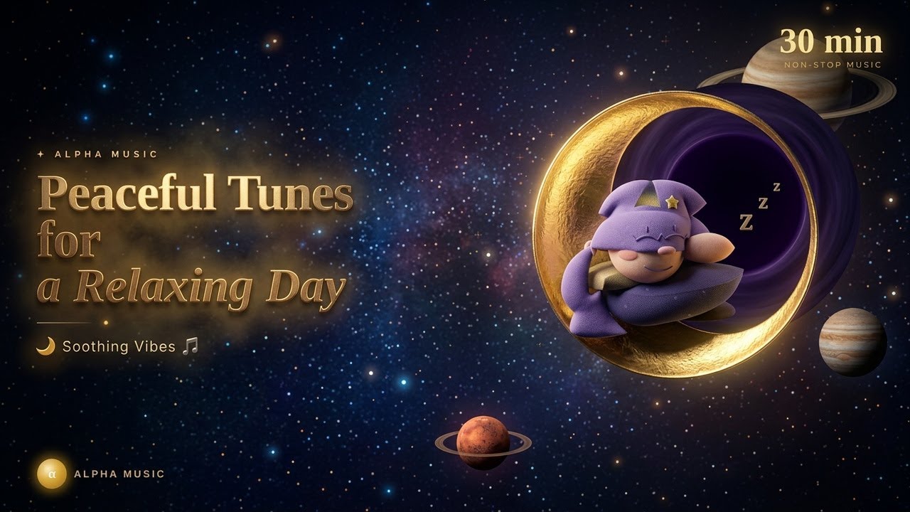 Peaceful Tunes for a Relaxing Day 🎵 Soothing Background Music for Study & Work - Alpha Music