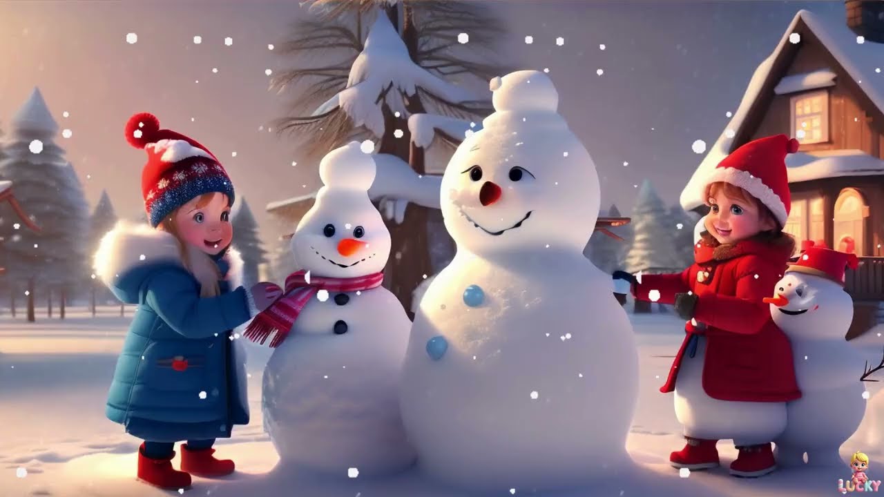 ❄️🎶 Песенка про весёлого снеговика – весёлая зимняя песенка для детей! ☃️✨