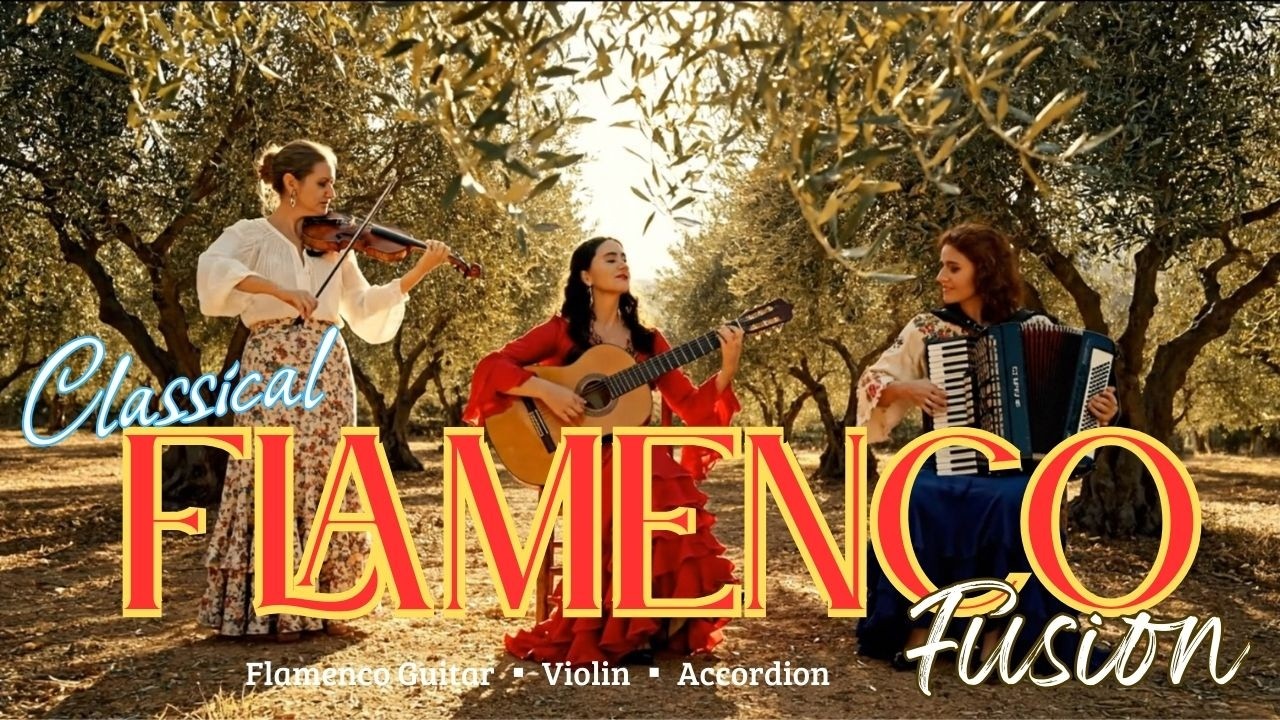 Relaxing Flamenco Fusion Classical Guitar | Spanish Guitar, Violin, Accordion (LIVE)