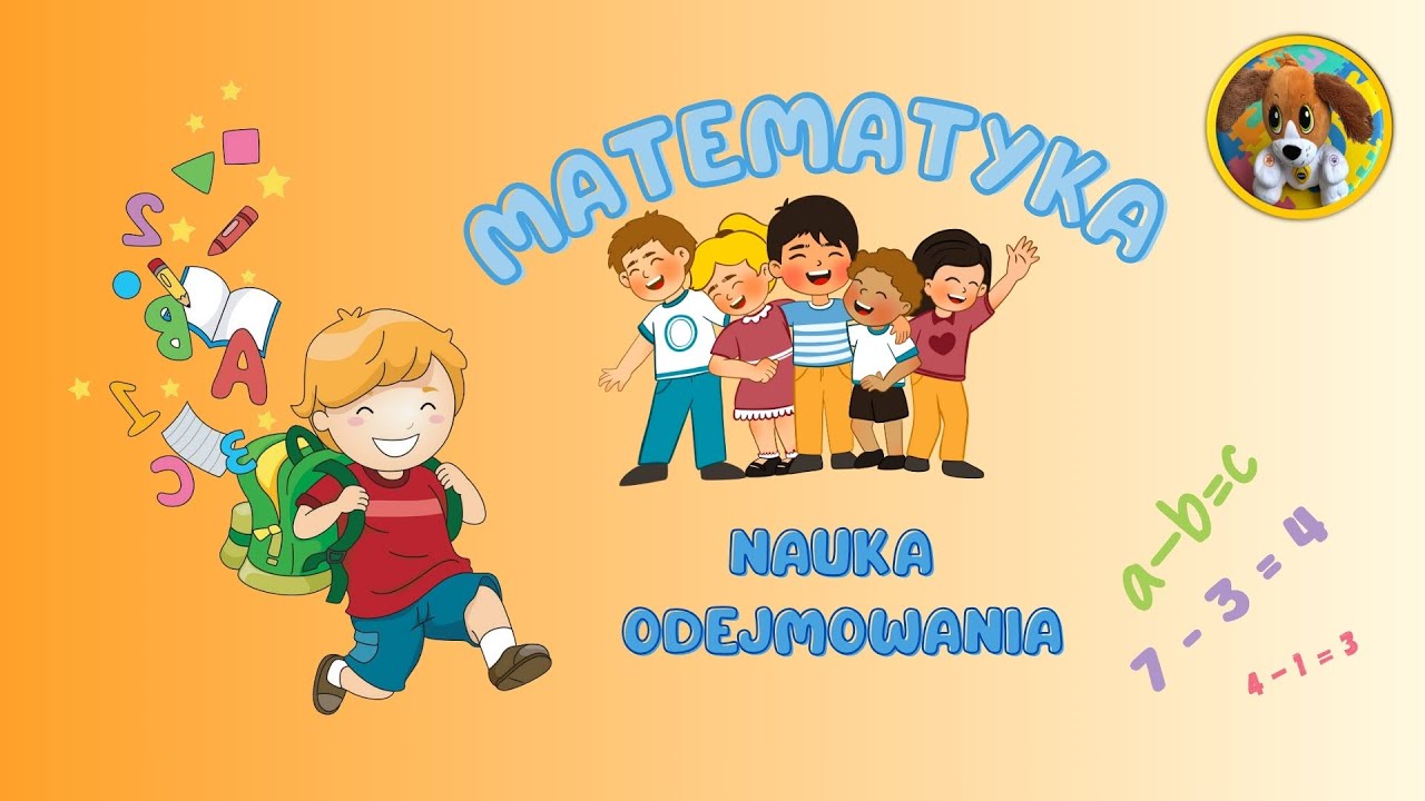 Odejmowanie do 10, dla dzieci po polsku.