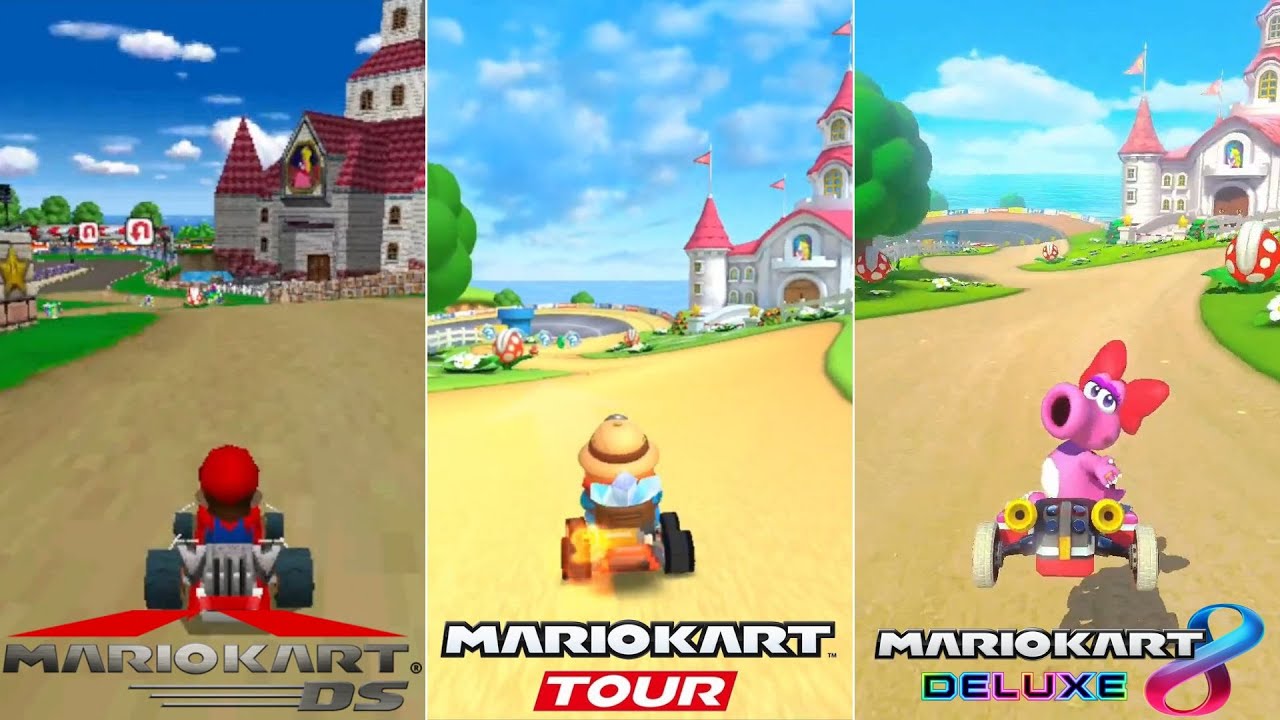 Evolution Of DS Mario Circuit Course In Mario Kart Games [2005-2023]