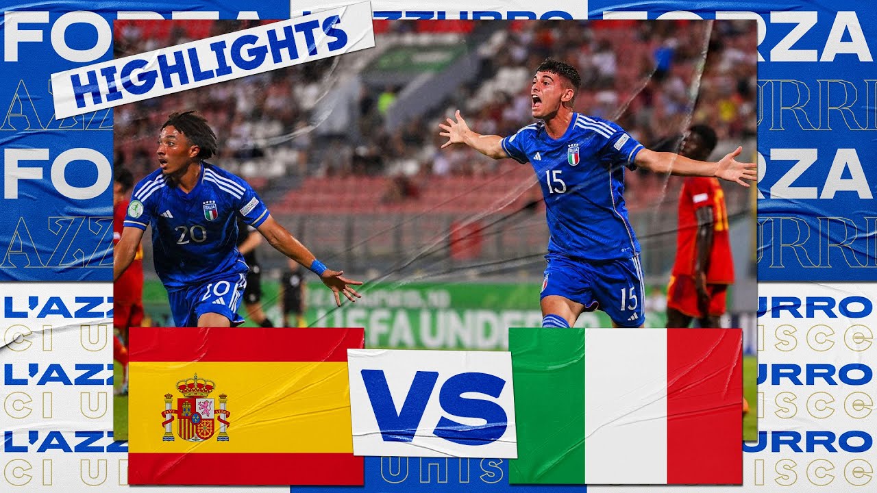Highlights: Spagna-Italia 2-3 | Under 19 EURO 2023
