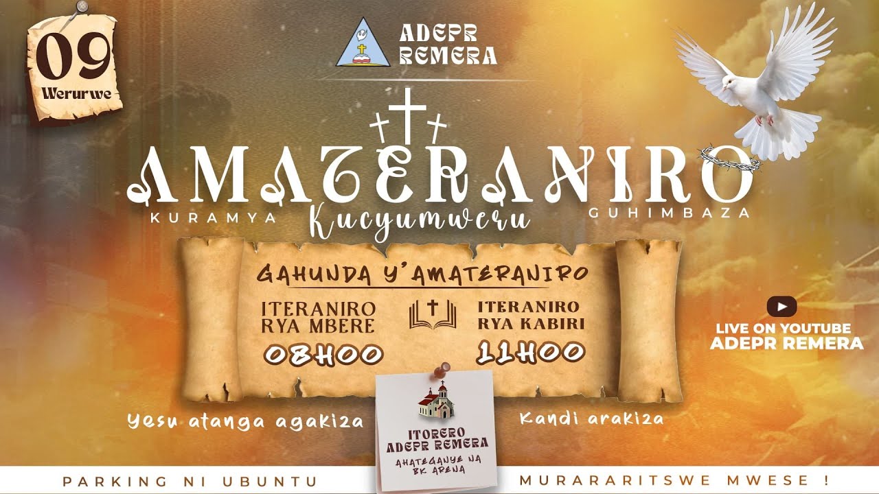 LIVE: ADEPR REMERA / ITERANIRO RYA MBERE // TALIKI: 09/3/2025