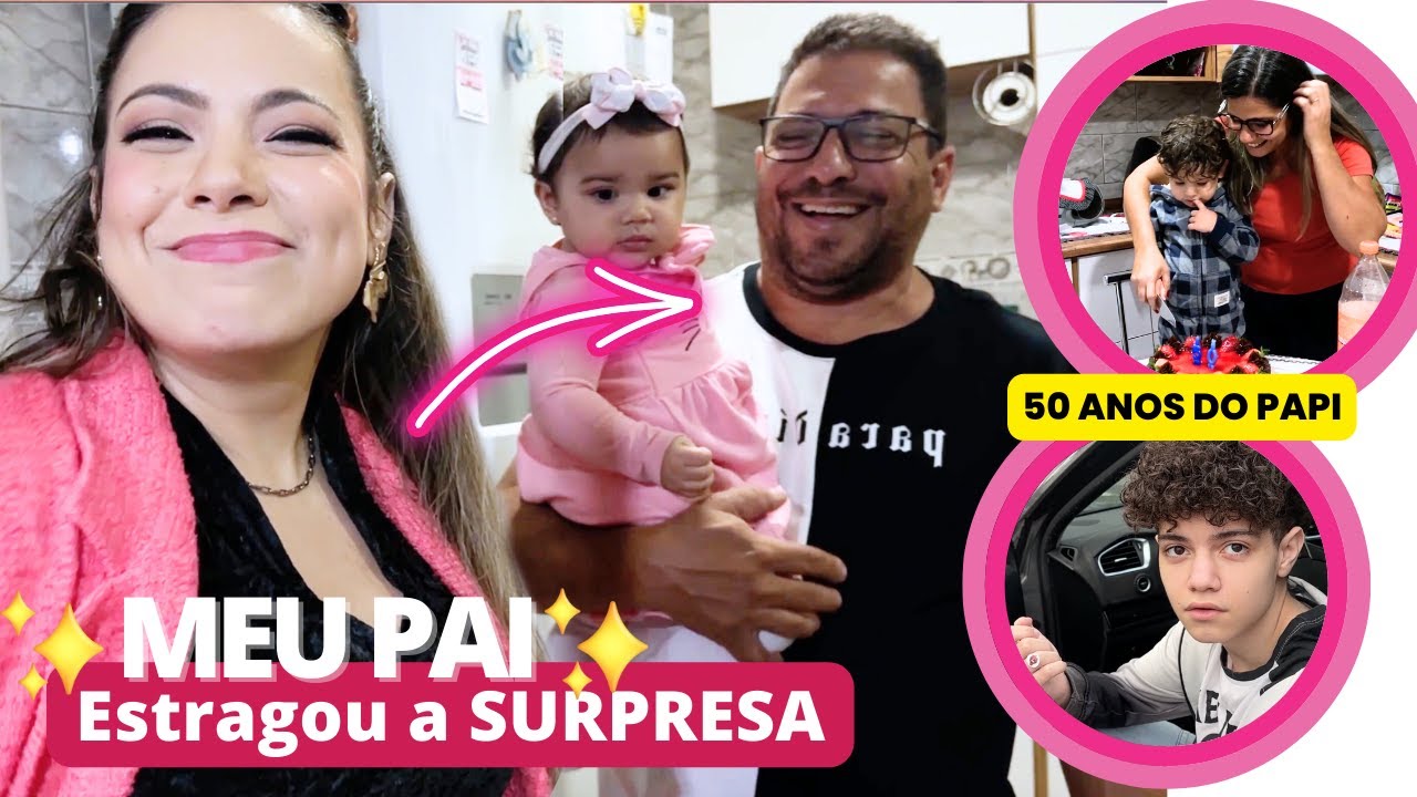 MEU PAI ESTRAGOU A SURPRESA DELE DE ANIVERSARIO * 50 anos  | Kathy Castricini