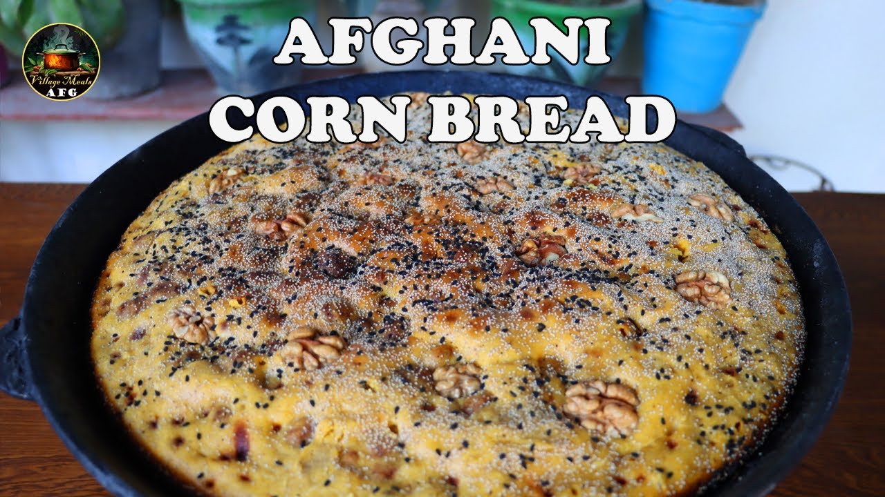 Amazing Cornbread Recipe 🔥 Afghani Sweet Doda (دوده)  - Traditional Village Dessert