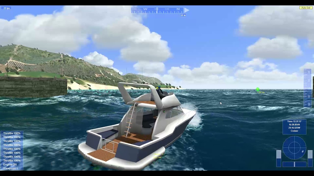 Virtual Sailor NG waves and anchoring