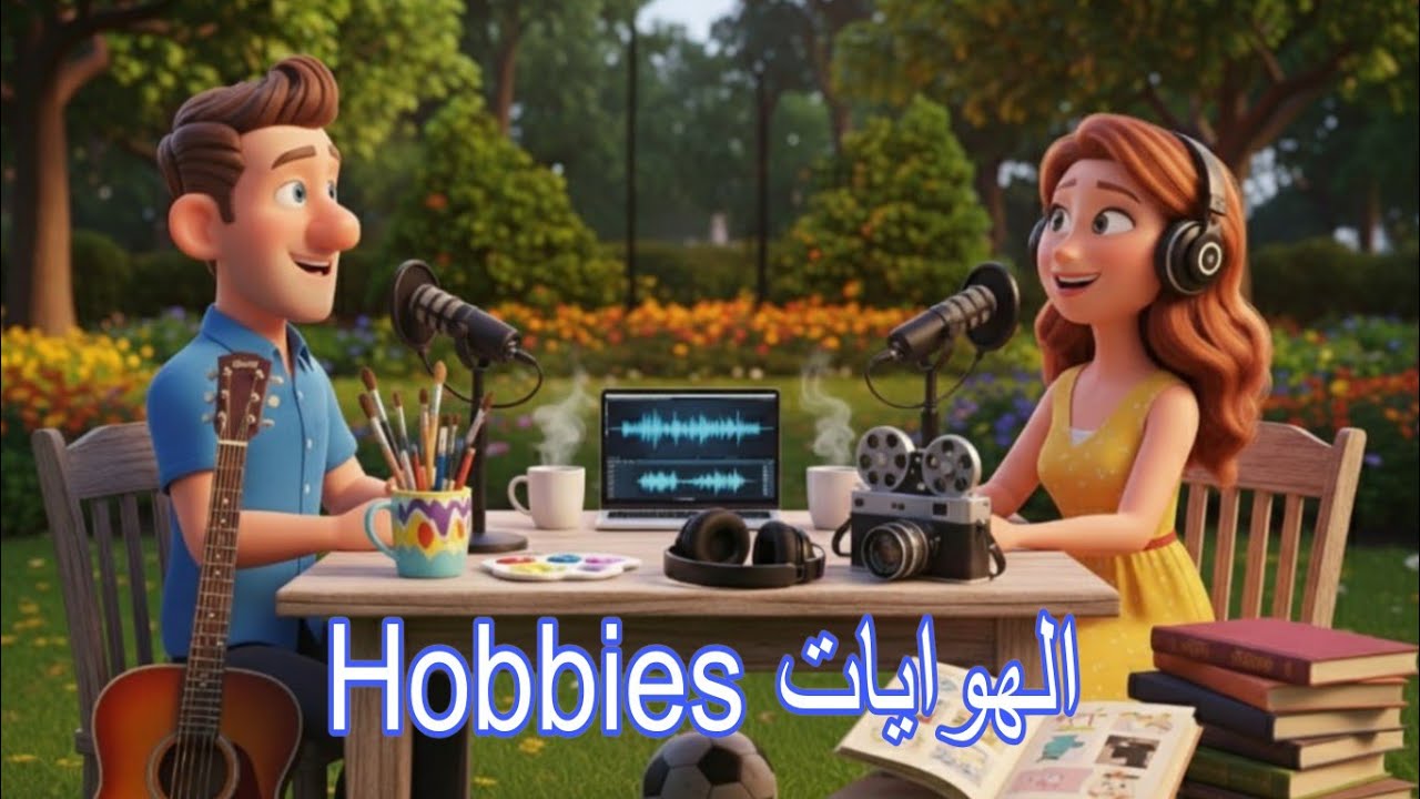 Arabic Podcast | Learn Arabic | Ep 14 : Hobbies الهوايات