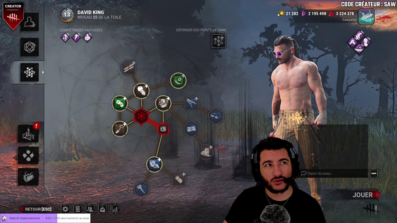 27 Janvier GiVEAWAY Collector DbD | !holy !st | Stream 2K | !code !mc [FR/PC] #DBDCreator @Sawpalin