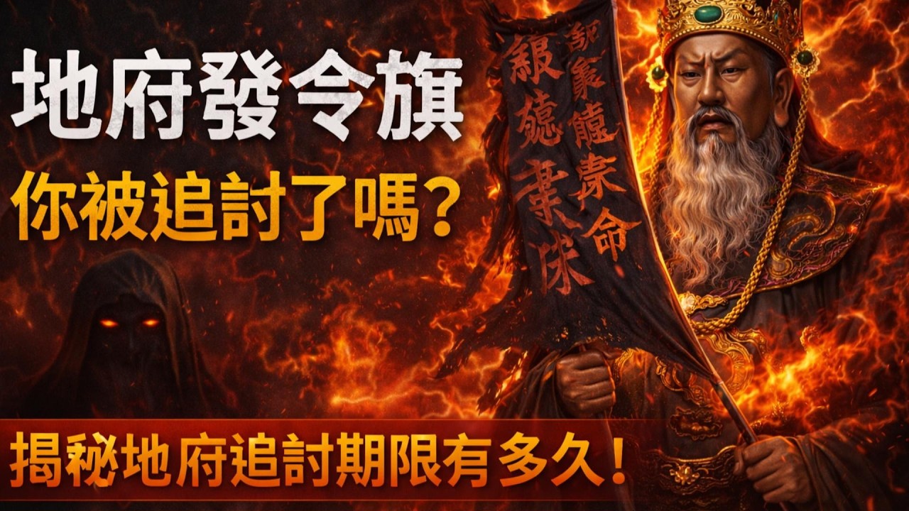 地府真的有「五色令旗」嗎？冤親債主追討因果最長60年，黑令旗竟然是討命之令