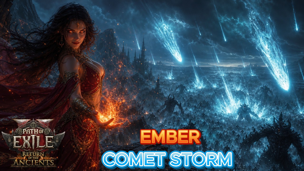 Кровавый маг с огненной кометой &mdash; Path of Exile 2 &mdash; ROTA
