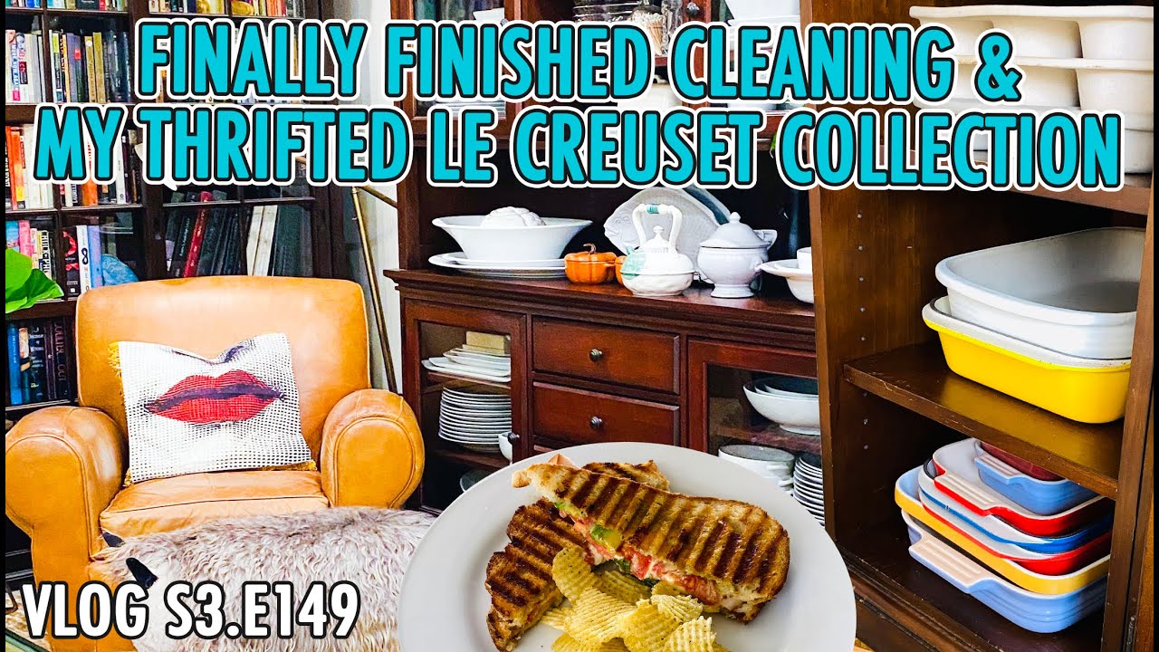FINALLY FINISHED CLEANING & MY THRIFTED LE CREUSET COLLECTION | DAILY VLOG S3.E149