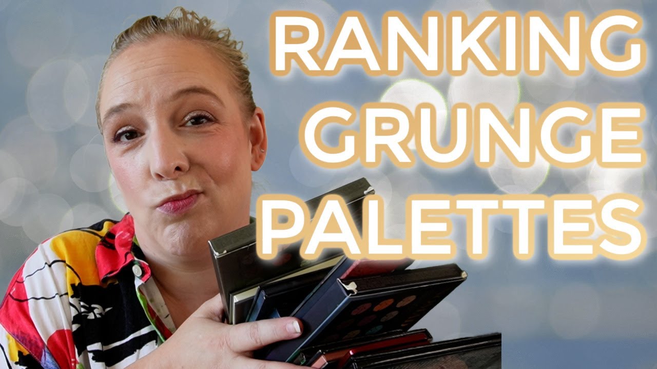 RANKING GRUNGE EYESHADOW PALETTE // What is the best murky color story for fall?
