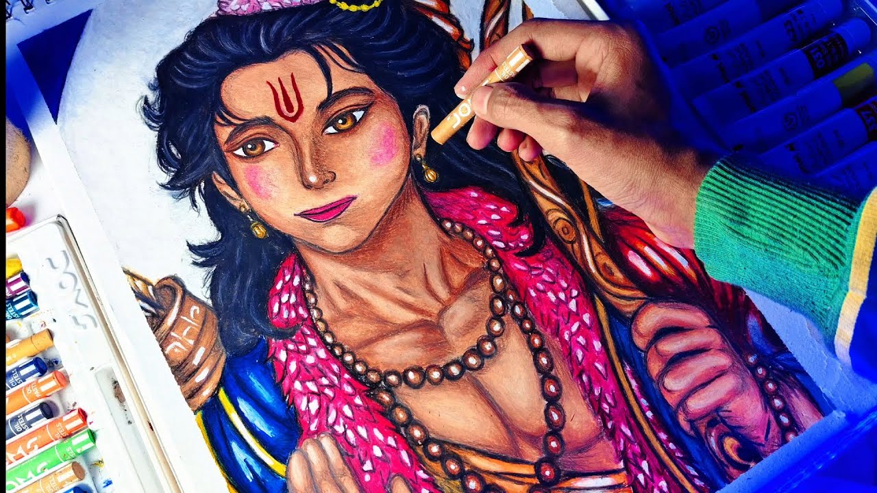 Shri Ram drawing 😍 || step by step drawing tutorial of lord Ram drawing ✨||