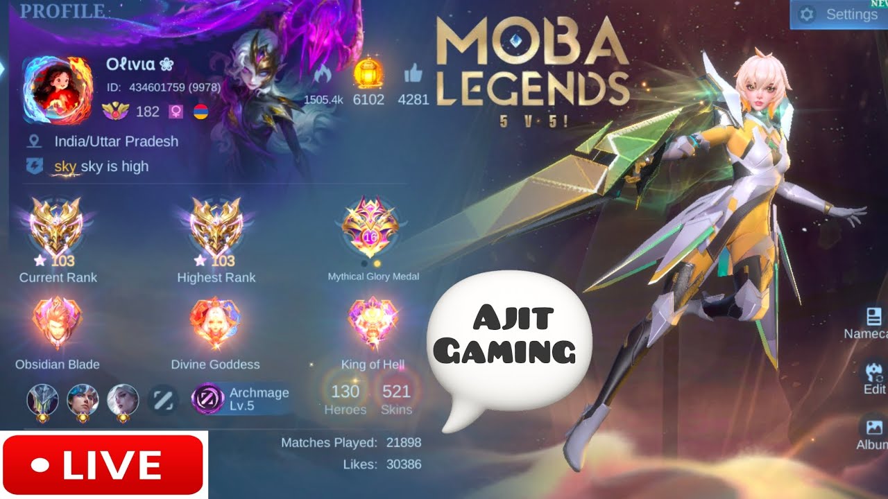 Weekly Pass 💎 & Starlight 💎 Giveaway 💎 On 6000 Subscribers | MLBB Live 🔴