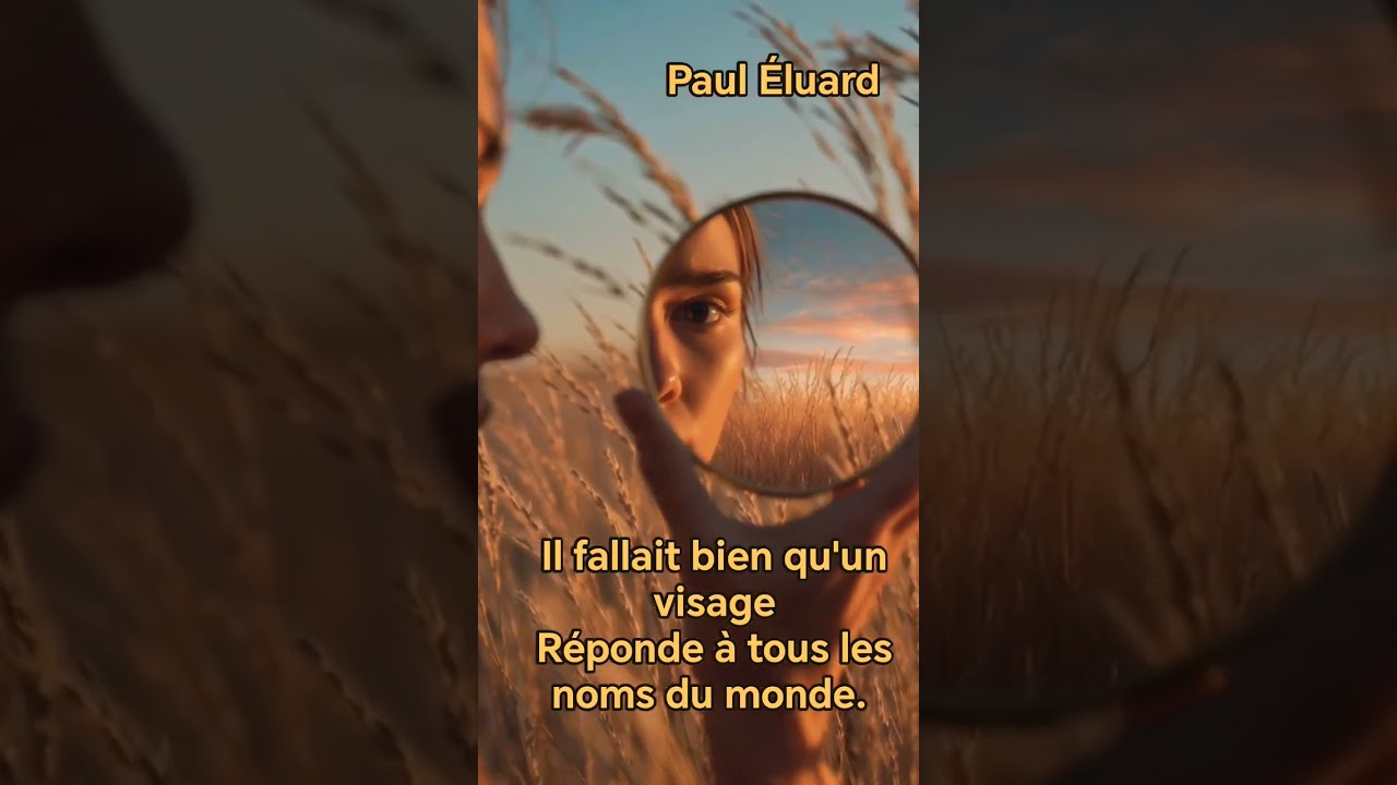 Il fallait bien qu'un visage... / Paul Éluard 