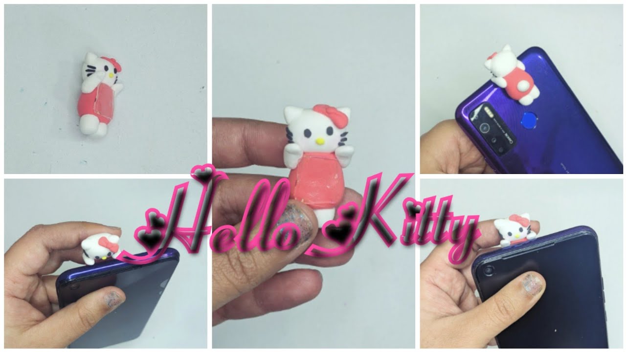 Hello kitty cartoon in pink dress (