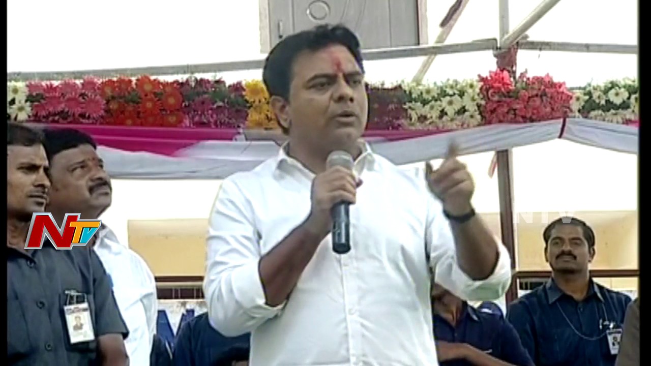 Minister KTR Speech at Double Bedroom House Inauguration at Jiyaguda || NTV