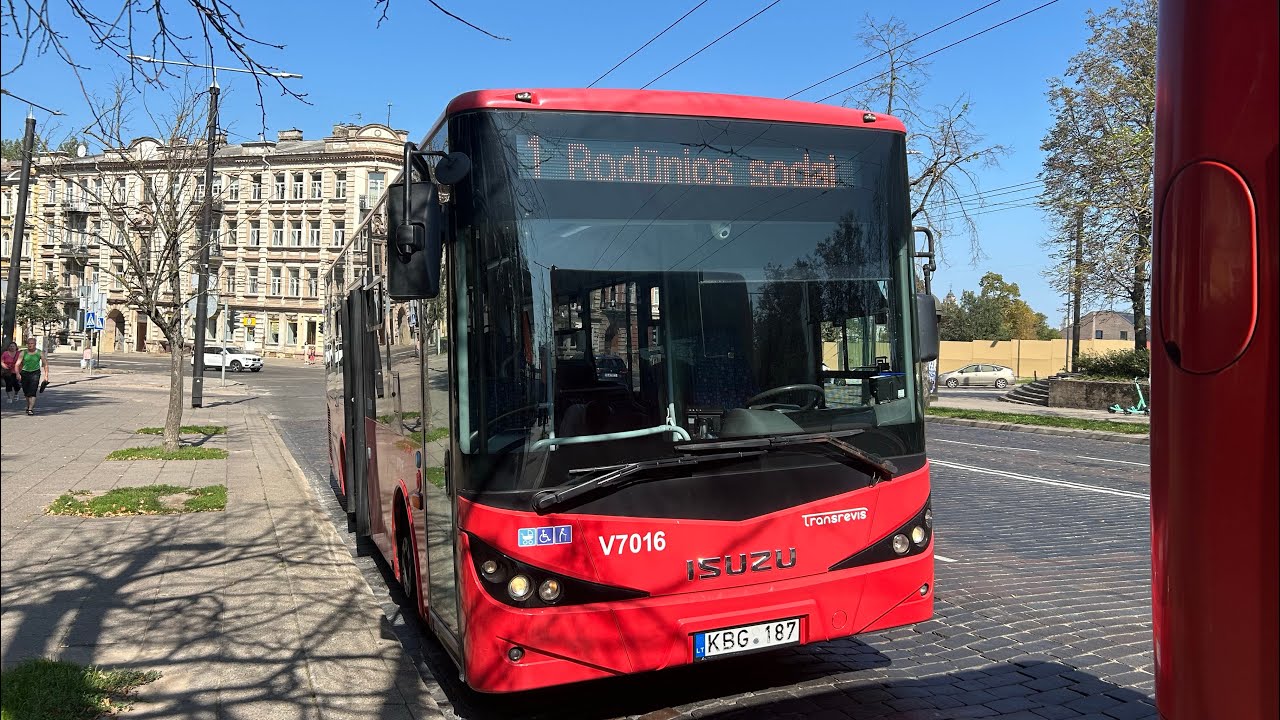 Vilniaus transportas. 1 autobusas:Stotis - Vikingų g. - Oro uostas(Rodūnios kelias) - Rodūnios sodai