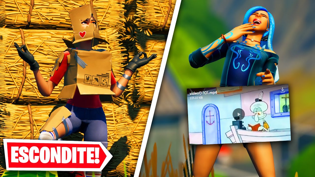 ESCÓNDETE O *MEME* en FORTNITE 😂😂 (divertido) #3