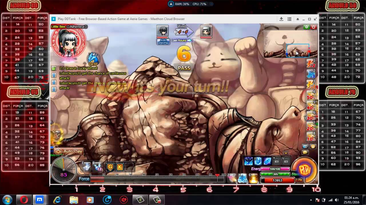 DDTank Explicando Angulos Y Como Medir