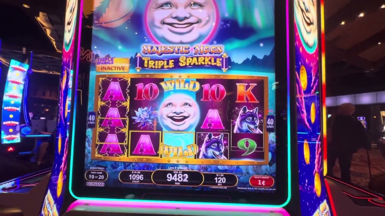“Majestic Moon Triple Sparkle” Moon Head Bonus with a Retrigger😂😂