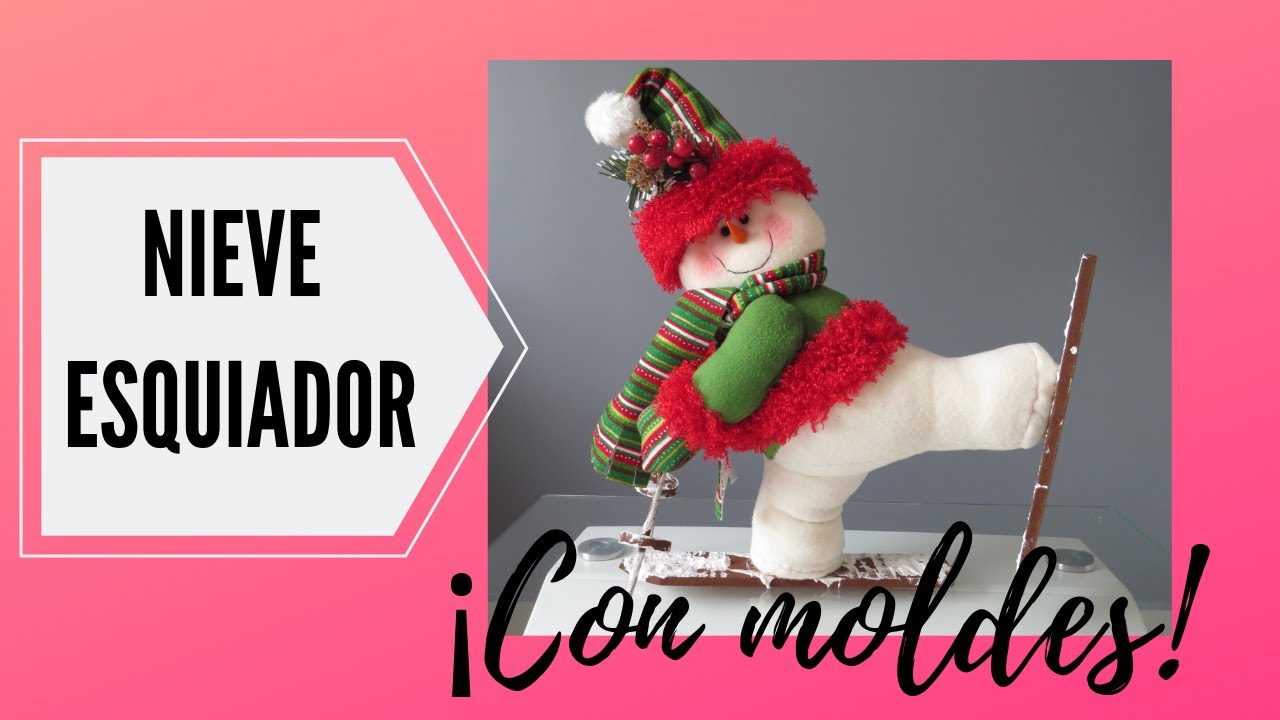 NIEVE ESQUIADOR  CON MOLDES| ARTE JESICA
