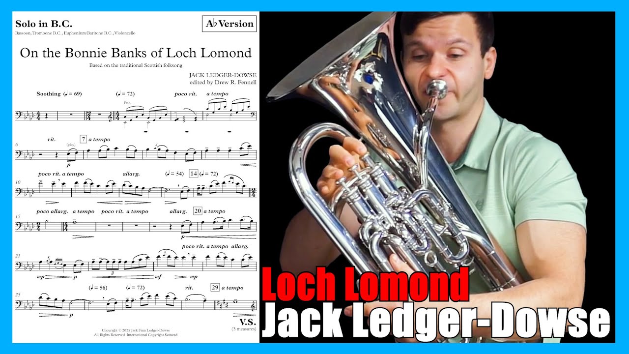 Gorgeous LOCH LOMOND Euphonium Solo | Matonizz Play Along #25