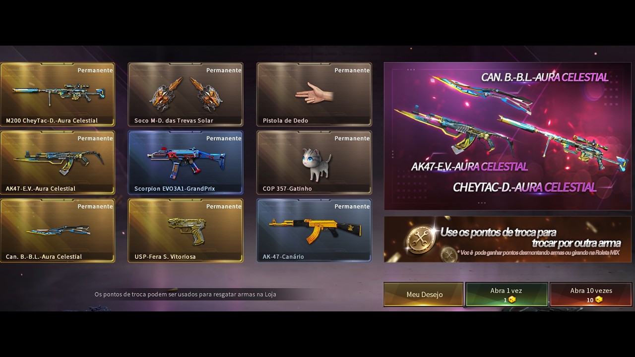 ROLETA MIX DE FEVEREIRO !  NOVO CANIVETE E CHEYTEC ! 😱 |  CrossFire