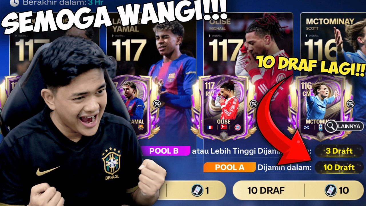 MAKKK TINGGAL 10 DRAFT VOUCHER LAGI! OLISE, YAMAL ATAU MARQUINHOS!!?  - EA FC MOBILE 26