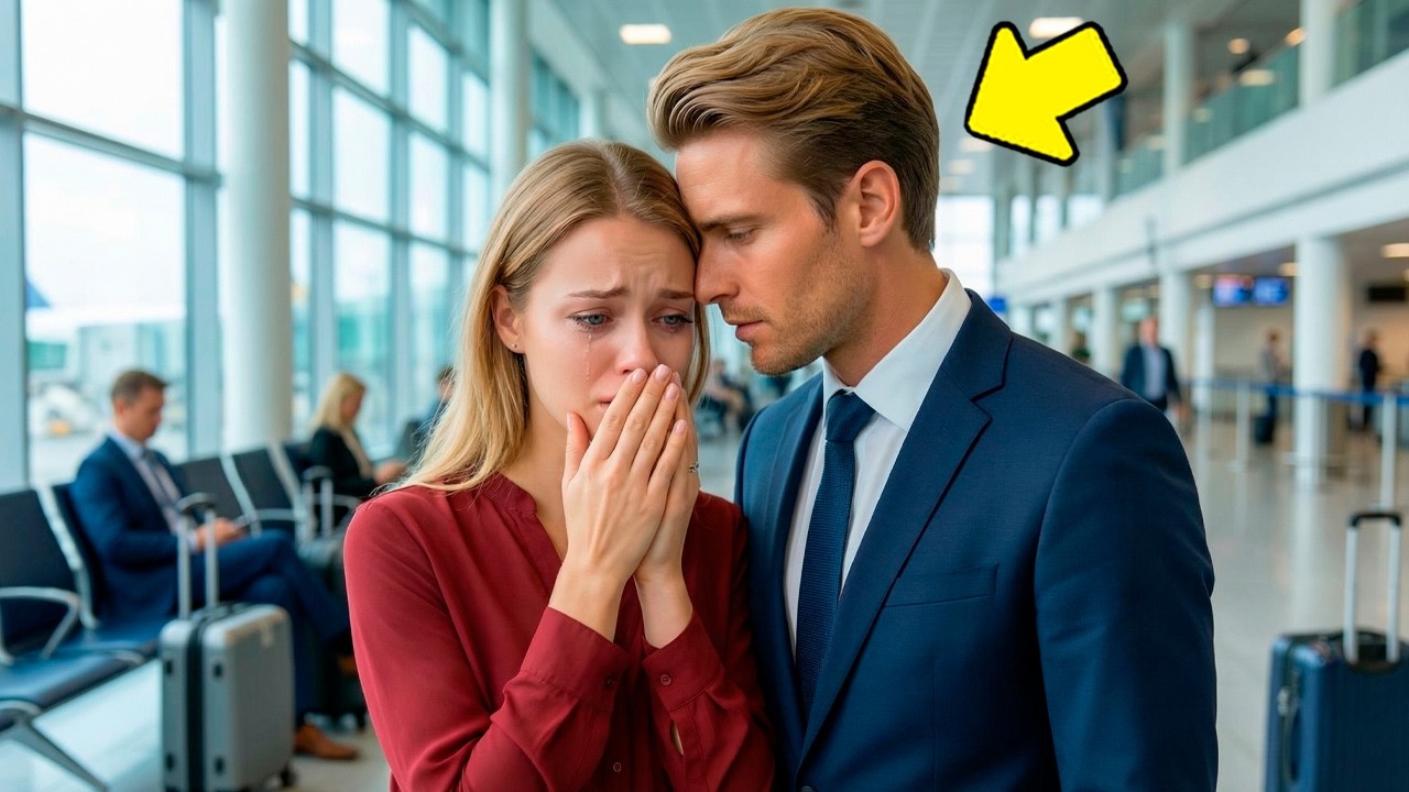 Została porzucona na lotnisku… Miliarder szepnął: Leć ze mną i o tym zapomnij…