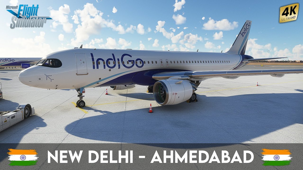 Fly from New Delhi to Ahmedabad with IndiGo! | Microsoft Flight Simulator 2020 | The Game Flix